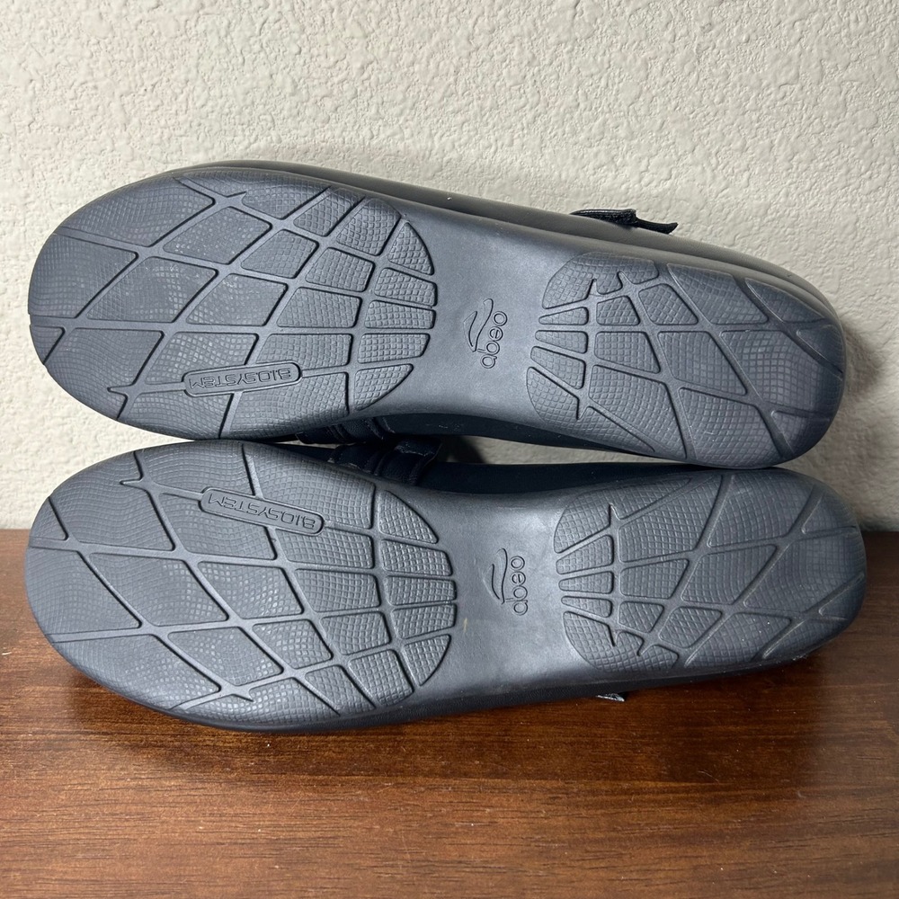 ABEO Shoes Womens 9M Tiana Black Leather Mary Jane Flats B.I.O.system Comfort - Picture 9 of 9